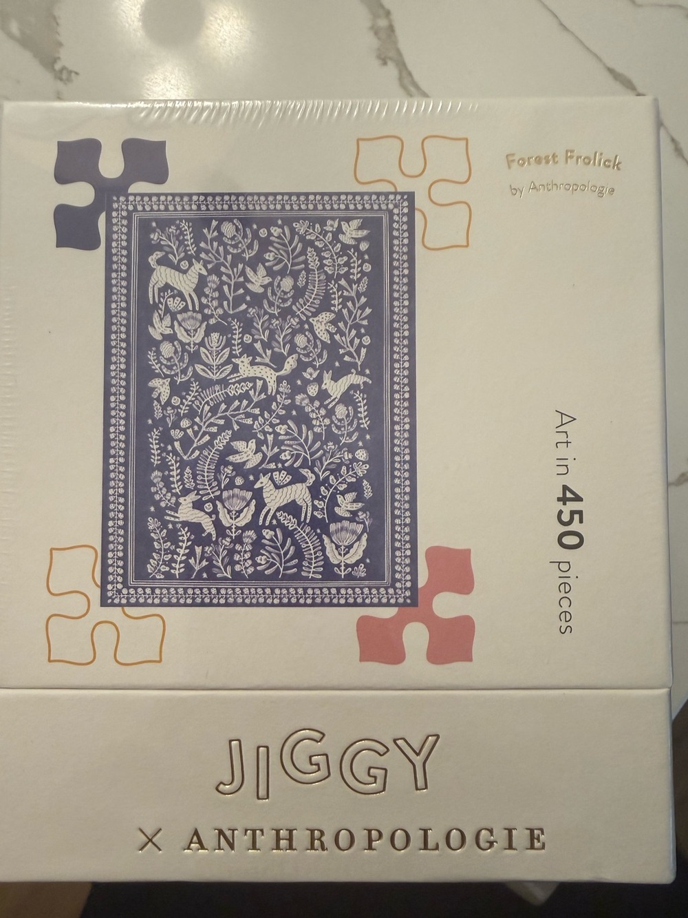 NEW! Anthropologie Jiggy Puzzle Forest Frolick 450 Pieces